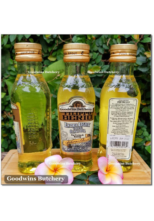 Oil OLIVE OIL Filippo Berio Italy EXTRA LIGHT minyak zaitun 250ml